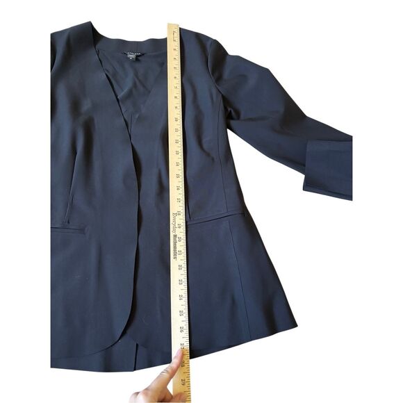 Athleta Avenue Blazer Jacket size 10 Black Career Office Academia Preppy - Picture 9 of 16